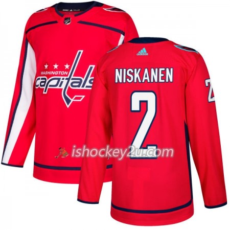 Mænd NHL Washington Capitals Trøje Matt Niskanen 2 Adidas 2017-2018 Rød Authentic
